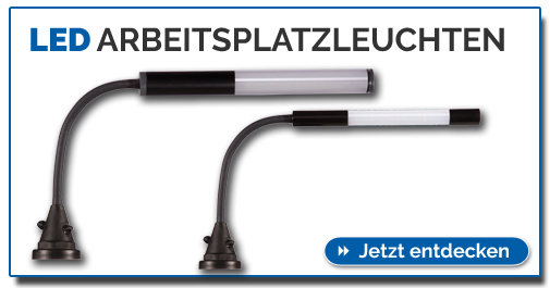 KIRA LED Arbeitsplatzleuchten mit flexiblem Leuchtenkopf und variablen Befestigungsmöglichkeiten KIRA Leuchten - LED Arbeitsplatzleuchten für optimale Beleuchtung