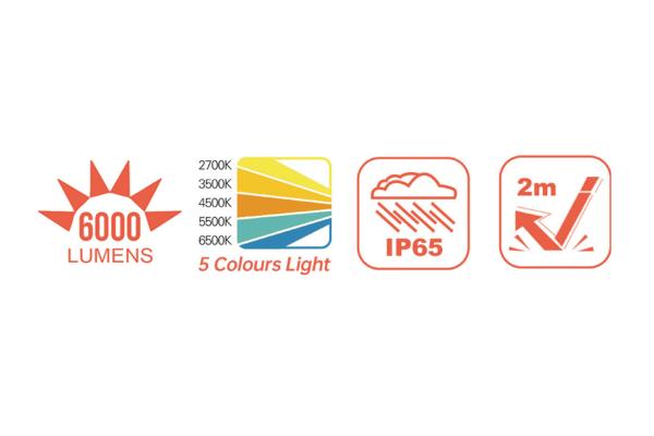 Acculux WL 6000 LED Features