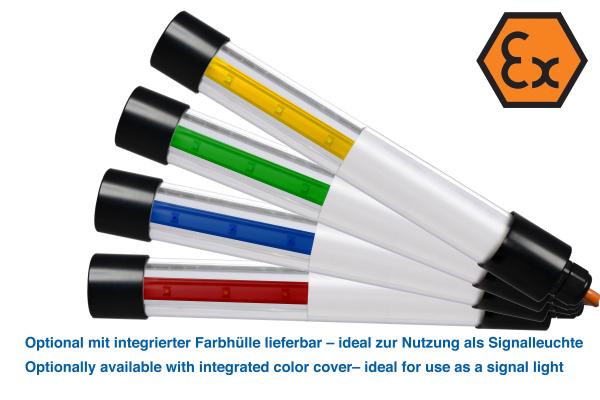 EX 4003 Signal light optionally available with integrated color cover – ideal for use as a signal light
