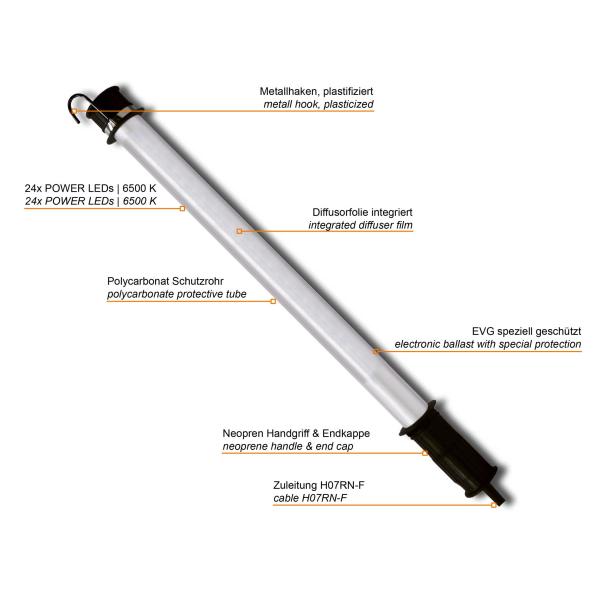 KE-LED-EX 5024 hand lamp features