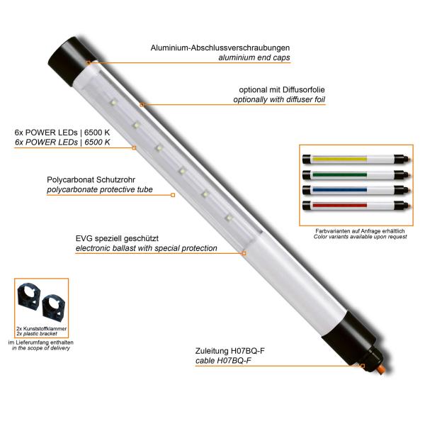 KE-LED-EX 4006 Rohrleuchte Features