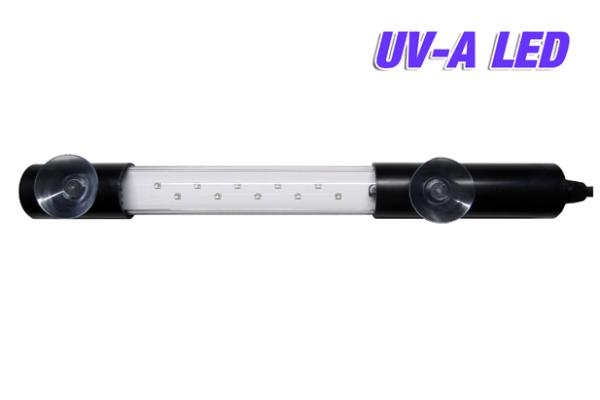 LED UV-A Leuchte Ausführung mit Saugnäpfen